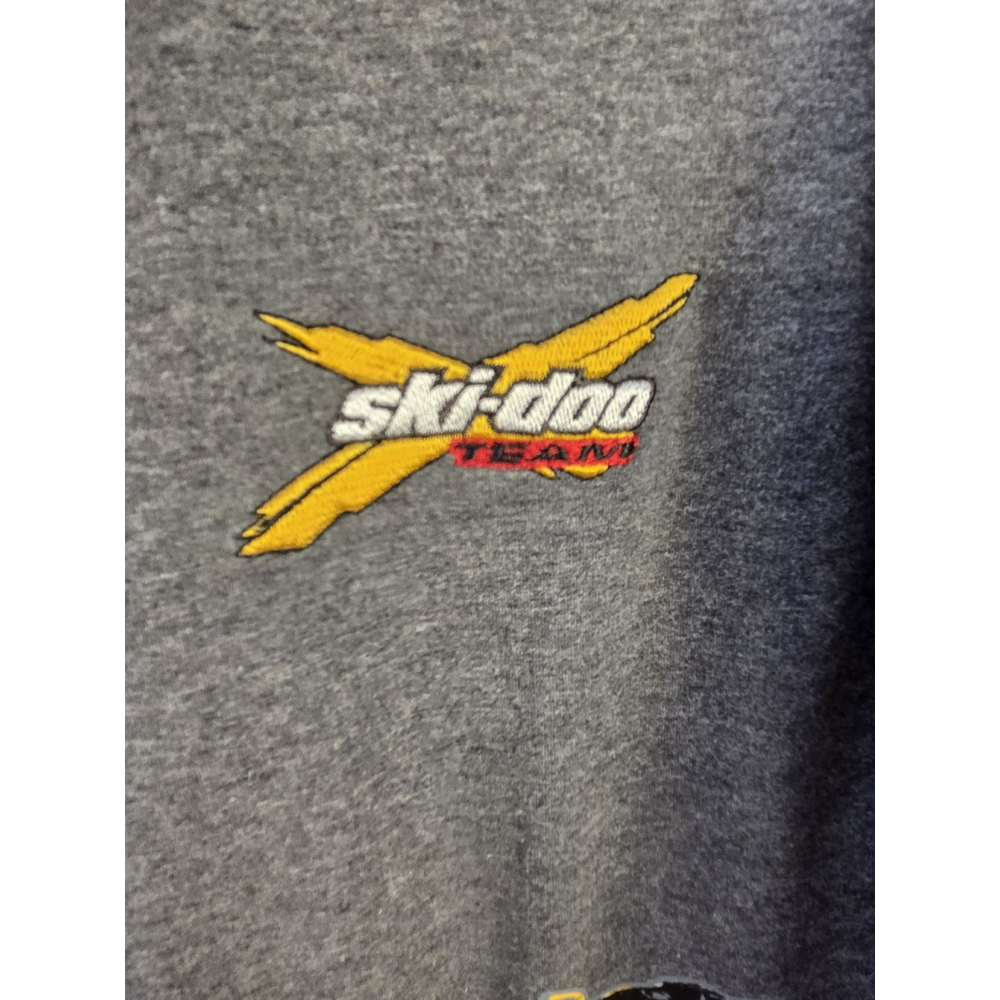Ski-Doo Team BRP Men's Full Zip XL Sweaters Gray With Embroided Logo - Picture 3 of 10